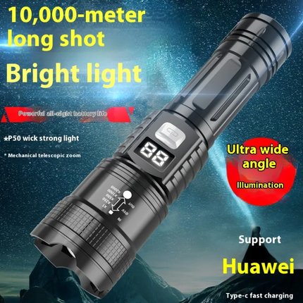 Super Bright Zoom Power LED Flashlight