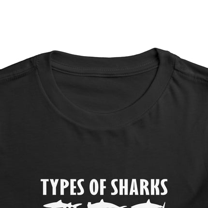 Toddler Tee — Blue Gradient Shark Row Graphic