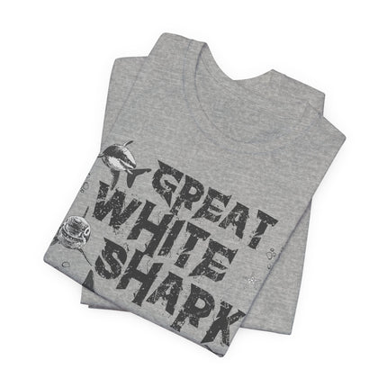 Great White Shark Graphic Tee – Vintage Marine Life Shirt