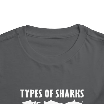 Toddler Tee — Blue Gradient Shark Row Graphic