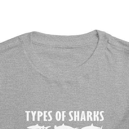 Toddler Tee — Blue Gradient Shark Row Graphic