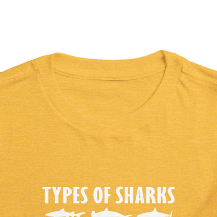 Toddler Tee — Blue Gradient Shark Row Graphic