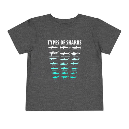 Toddler Tee — Blue Gradient Shark Row Graphic