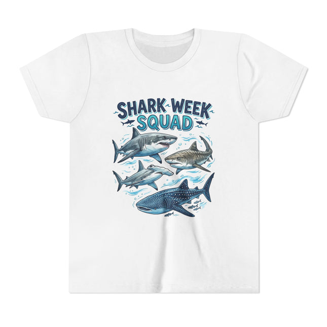 Shark Week Squad Youth T-Shirt – Kids Ocean Sharks Graphic Tee