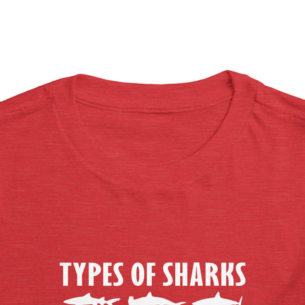 Toddler Tee — Blue Gradient Shark Row Graphic