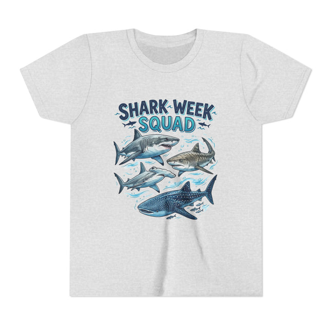 Shark Week Squad Youth T-Shirt – Kids Ocean Sharks Graphic Tee