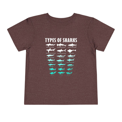 Toddler Tee — Blue Gradient Shark Row Graphic