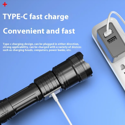 Super Bright Zoom Power LED Flashlight