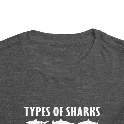 Toddler Tee — Blue Gradient Shark Row Graphic