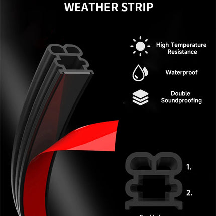 Thick Automotive Door Seal Strip For Noise Reduction