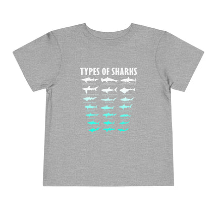 Toddler Tee — Blue Gradient Shark Row Graphic