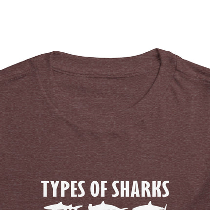 Toddler Tee — Blue Gradient Shark Row Graphic