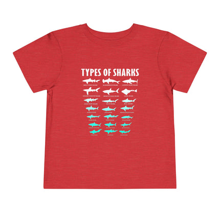 Toddler Tee — Blue Gradient Shark Row Graphic